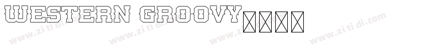 Western Groovy字体转换